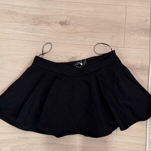 Elegant Black Skater Skirt